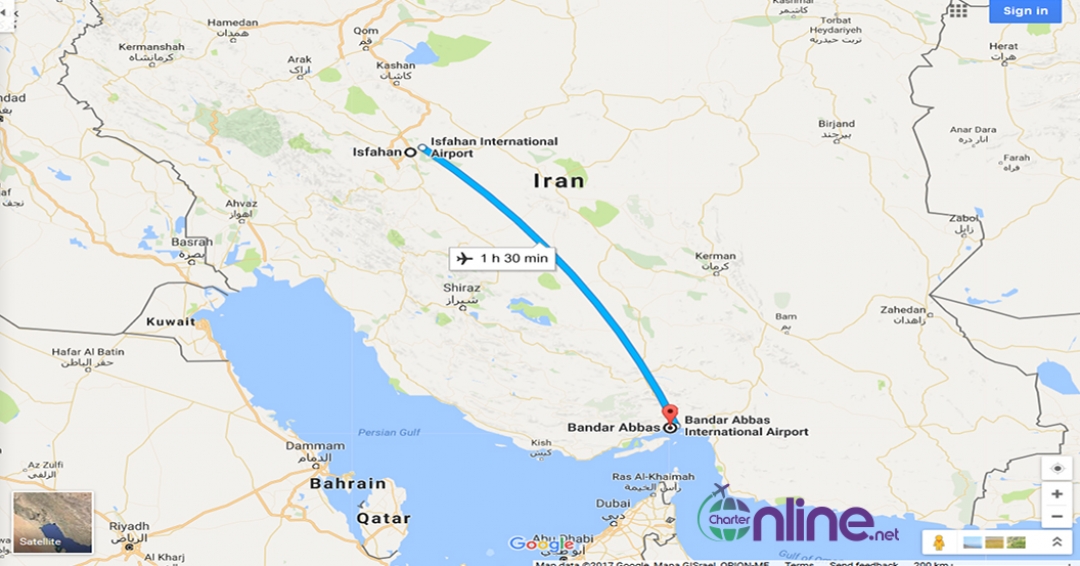 بلیط چارتری اصفهان به بندرعباس