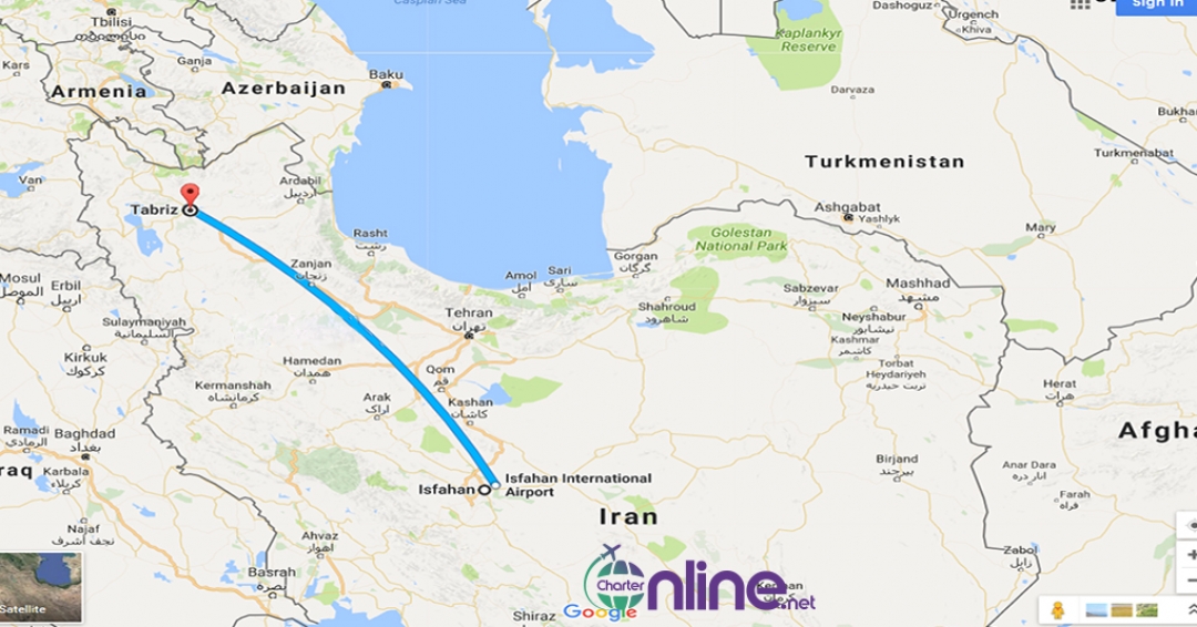 بلیط چارتری تبریز به اصفهان