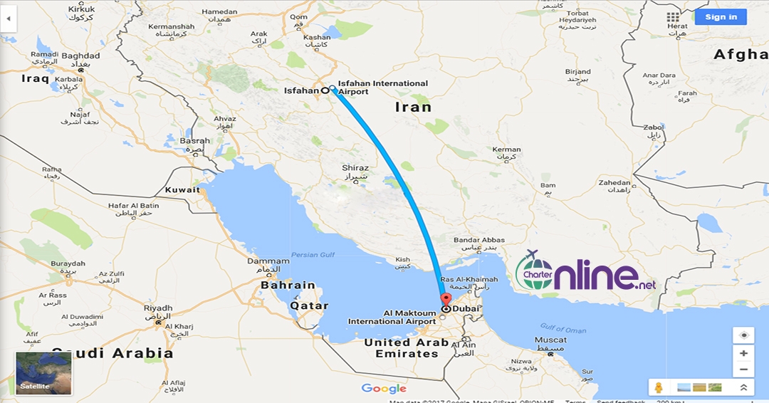 بلیط چارتری دبی به اصفهان